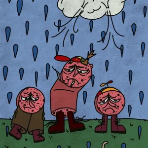 worstenwandeling posters & art prints door Fritz - Premium Poster - 50x70 Bon Marché