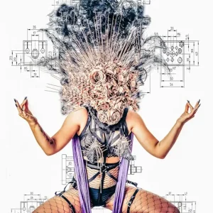 Acheter Direct Avant-Garde Ninja posters & art prints door Mikael Bergling - Premium Poster - 50x70