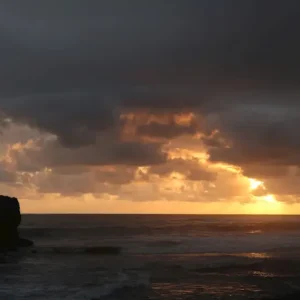 Zonsondergang over de klip posters & art prints door Johannes Andersson - Premium Poster - 50x70 Achetez Aujourd’hui