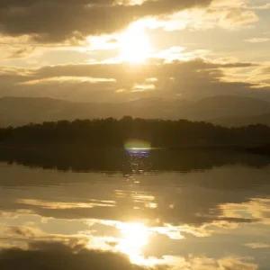 Zonsondergang posters & art prints door Sara Elise Sandnes Augland - Premium Poster - 50x70 Seulement Aujourd’hui