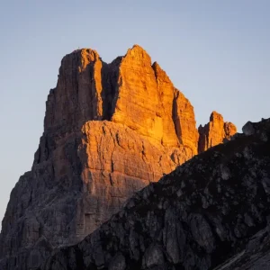 Zonsopgang op de berg posters & art prints door Michael Priesch - Premium Poster - 50x70 Réduction