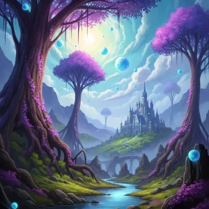 Achat Immédiat Het fluisterende bos van Eldoria posters & art prints door Muhammad Ilham Zaky Nuha - Premium Poster - 50x70