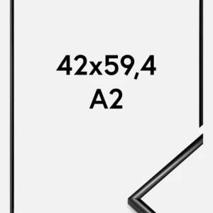 Fotolijst Scandi Zwart 42x59,4 cm (A2) Prix Cassé