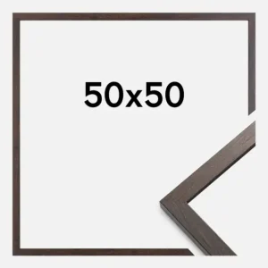 Certifié Fotolijst Trendy Acrylglas Walnoot 50x50 cm