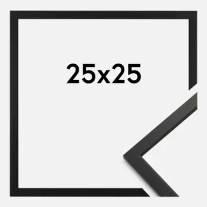 Achat Immédiat Fotolijst Edsbyn Zwart 25x25 cm
