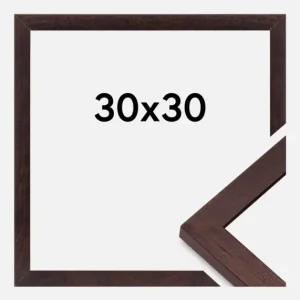 Fotolijst BGA Classic Walnoot 30x30 cm Vente Flash