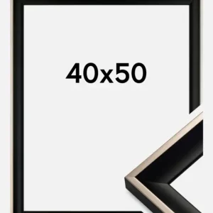 Bon Marché Fotolijst Öjaren Zwart-zilver 40x50 cm