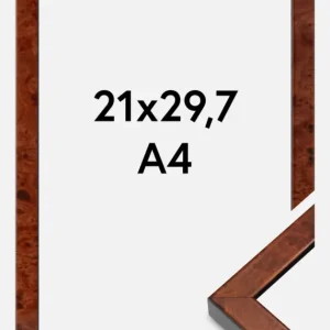 Expédition Rapide Fotolijst Hermes Burr Walnut 21x29,7 cm (A4)