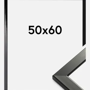 Solde Fotolijst Uppsala Zwart Hoogglans 50x60 cm