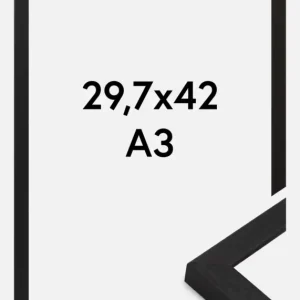 Quantité Limitée Fotolijst Lofsdalen Zwart 29,7x42 cm (A3)