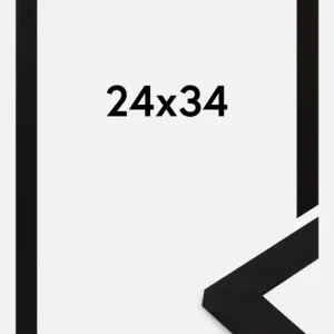 Expédié Aujourd’hui Fotolijst Sleek Zwart 24x34 cm