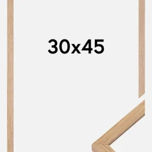 Dernier Modèle Fotolijst Montgomery Mat Ontspiegeld Glas Eiken 30x45 cm