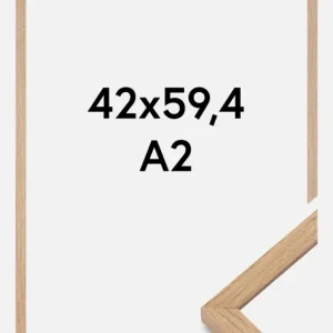 Vente Flash Fotolijst Montgomery Mat Ontspiegeld Glas Eiken 42x59,4 cm (A2)