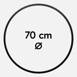 Dernier Modèle Ronde Fotolijst Zwart 70 cm Ø