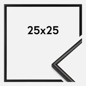 Bon Marché Fotolijst Scandi Matt Zwart 25x25 cm