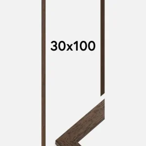 Acheter En Ligne Fotolijst Brown Wood 30x100 cm
