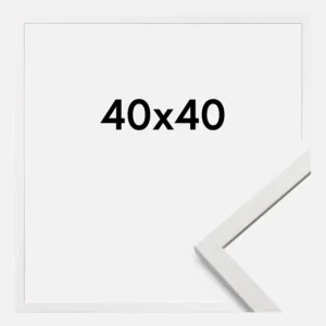 Achat Immédiat Fotolijst Edsbyn Wit 40x40 cm