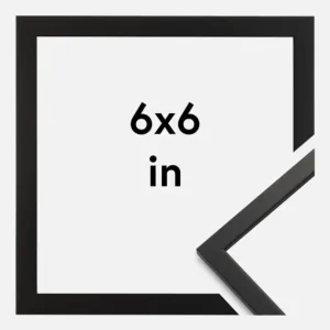 Authentique Fotolijst Edsbyn Zwart 6x6 Inches (15,24x15,24 cm)