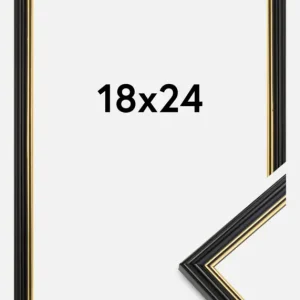Acheter En Ligne Fotolijst Classic Glas Zwart 18x24 cm