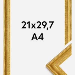 Fotolijst Lattice Goud 21x29,7 cm (A4) Satisfait Ou Remboursé