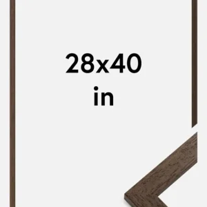 Super Prix Fotolijst Brown Wood 28x40 Inches (71,12x101,6 cm)