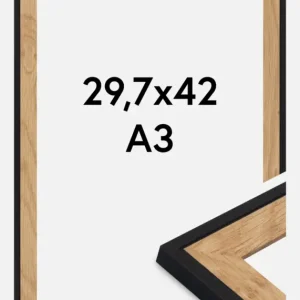 Retour Gratuit Fotolijst Iris Zwart 29,7x42 cm (A3)