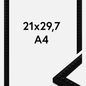 Prix Réduit Fotolijst Perla Zwart 21x29,7 cm (A4)