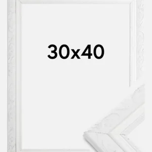 Nouveauté Fotolijst Barock Glas Wit 30x40 cm