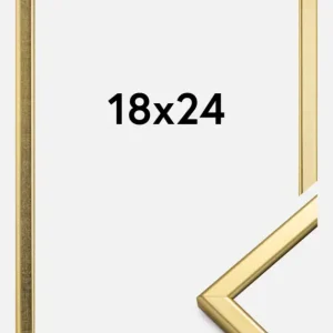 Fotolijst Slim Mat Ontspiegeld Glas Goud 18x24 cm Acheter Direct