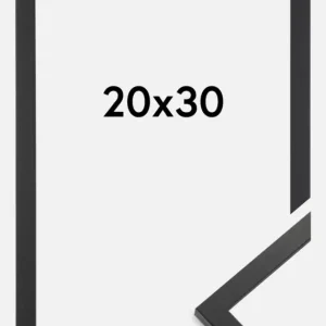 Populaire Fotolijst Trendy Glas Zwart 20x30 cm