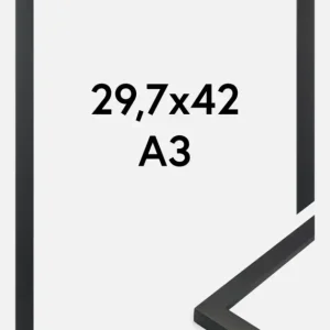 Premium By Bga Glas Zwart 29,7x42 cm (A3) Remise
