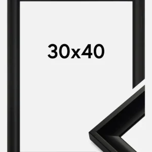 Bon Marché Fotolijst Öjaren Glas Zwart 30x40 cm