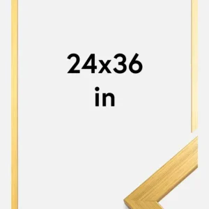 Soldes Fotolijst Gold Wood 24x36 Inches (60,94x91,44 cm)