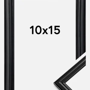 Satisfait Ou Remboursé Fotolijst Line Glas Zwart 10x15 cm
