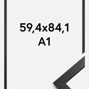 Super Prix Fotolijst Stilren Glas Zwart 59,4x84,1 cm (A1)
