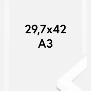 BGA Framebox Wit 29,7x42 cm (A3) Populaire