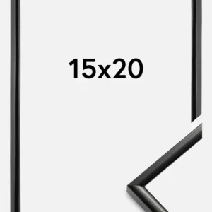 Fotolijst New Lifestyle Glas Zwart 15x20 cm Super Prix