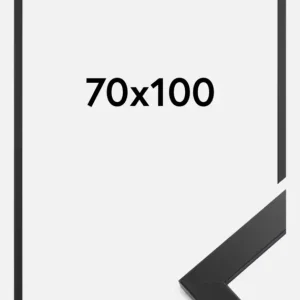 Achat Immédiat Fotolijst Glas Black Wood 70x100 cm