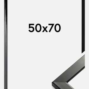 Authentique Fotolijst Uppsala Glas Zwart Hoogglans 50x70 cm