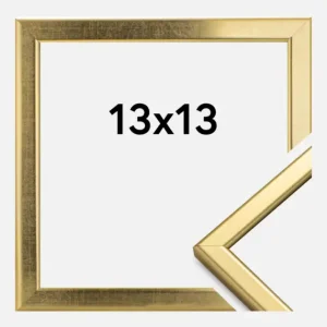 Livraison Gratuite Fotolijst Slim Mat Ontspiegeld Glas Goud 13x13 cm