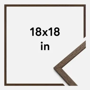 Vente Directe Fotolijst Edsbyn Walnoot 18x18 Inches (45,72x45,72 cm)