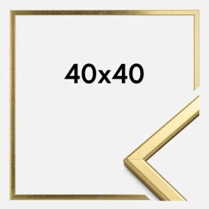 Bon Plan Fotolijst Slim Mat Ontspiegeld Glas Goud 40x40 cm
