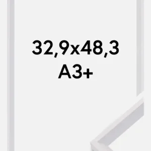 Vente Directe Fotolijst Globe Wit 32,9x48,3 cm (A3+)