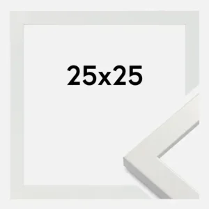 Authentique Fotolijst White Wood Glossy 25x25 cm