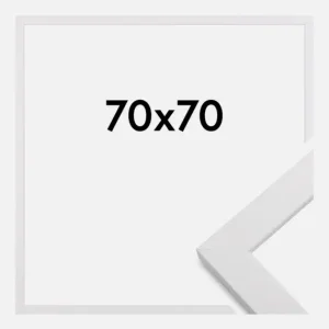 Soldes Fotolijst White Wood 70x70 cm