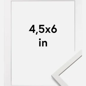 Vente Flash Fotolijst Edsbyn Wit 4,5x6 Inches (11,43x15,24 cm)