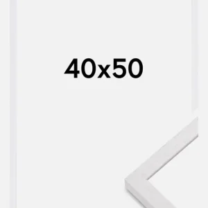 Soldes Fotolijst Glendale Mat Ontspiegeld Glas Wit 40x50 cm