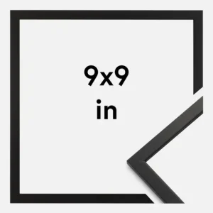 Achat Immédiat Fotolijst Edsbyn Zwart 9x9 Inches (22,86x22,86 cm)