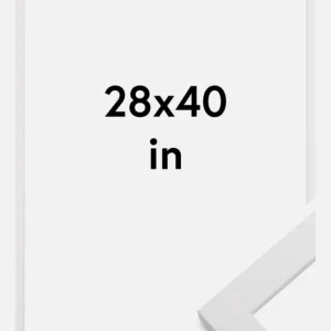 Super Prix Fotolijst White Wood 28x40 Inches (71,12x101,6 cm)