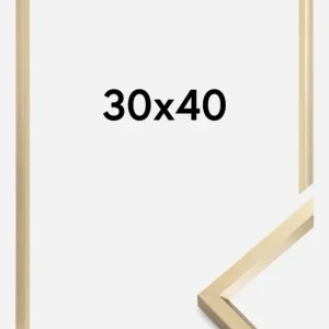 Bon Marché Fotolijst Steel Style Glas Goud 30x40 cm